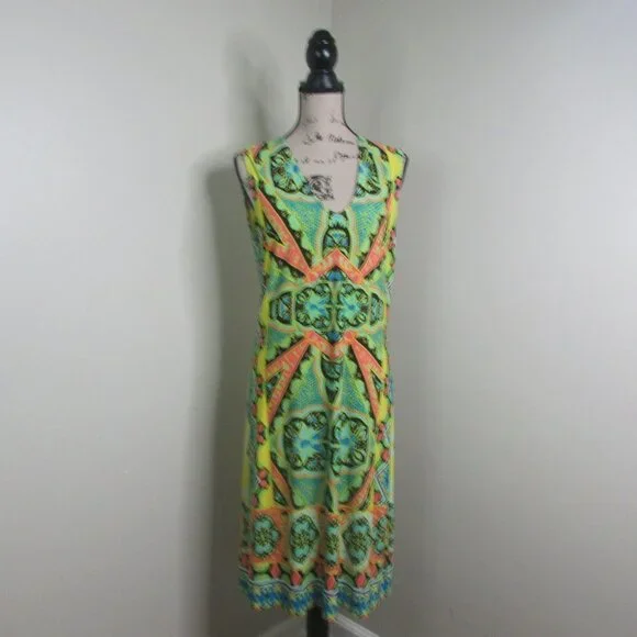 Madison Dress M Sleeveless Bright Print - Picture 5 of 12